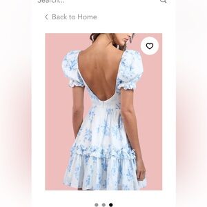 Beautiful blue and white dress